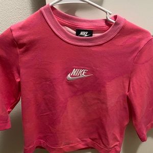 Nike Pink Cropped Tee